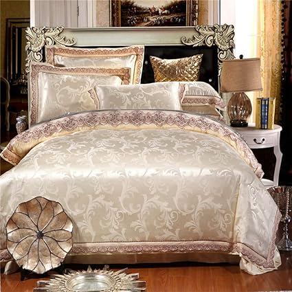 Amazon Com Ke Le Jacquard Home Duvet Cove Luxury Royal
