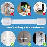 LifenC Adjustable Child Safety Locks 8 Pack Kitchen Cupboard Cabinets Drawers view 4