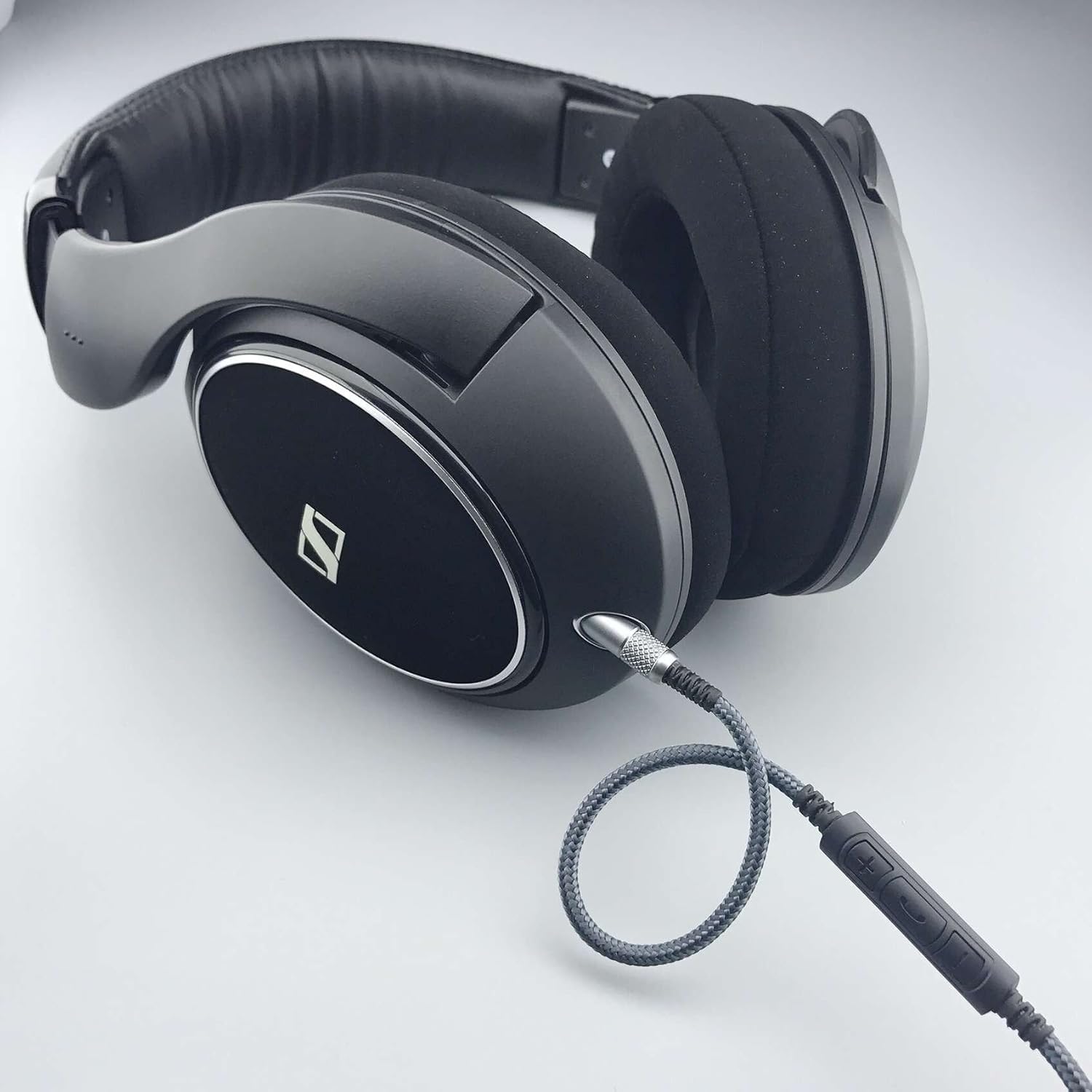 Audio Replacement Cable with in-Line Mic Remote Volume Control Compatible with Sennheiser HD598 HD598 SE, HD518 HD598 Cs - Image 5