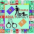 Adultopoly Board Game, Fun Adult Monopoly Game for Couples, Board Game for Date Night, Romantic Couple Games with Board and Card Props (1Pcs