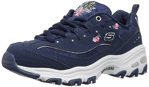 skechers d'lites womens blue