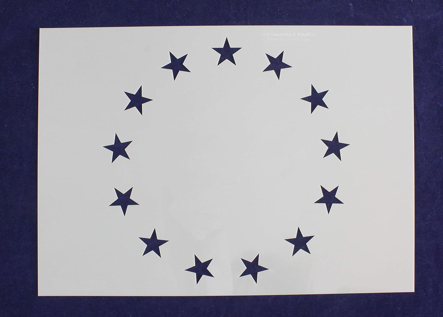 Amazon.com: Betsy Ross 13 Star Field Stencil -US American Flag G-Spec ...