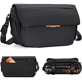 K&amp;F CONCEPT Camera Sling Bag, 13L Crossbody Camera Bag with Laptop Sleeve | Water-Resistant, Magnetic Flap, Quick Access, Travel &amp; Commute, Adjustable Strap, for Canon/Sony/Nikon/DSLR/Mirrorless, BS18