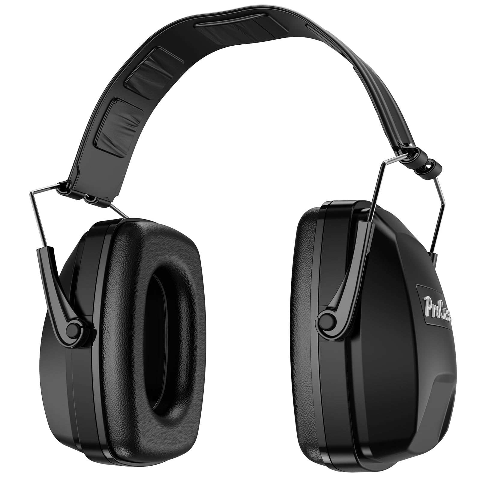 ProCase Ear Defenders Adults [Ultra Comfort Series], Foldable Adjustable Noise Cancelling Headphones Safety Earmuffs Hearing Protection Shooting Ear Defenders Autism for Hunting Construction -Black