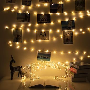 Arbily 20M 200 LED Copper String Lights Dimmable with Remote Control IP65 Waterproof