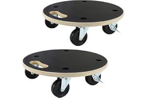 Nellyke Furniture Dolly, Moving Dolly Furniture Mover 4 Wheels Heavy Duty Small Flat Dolly Cart Portable Dollies with Wheels, 550 Lbs Capacity