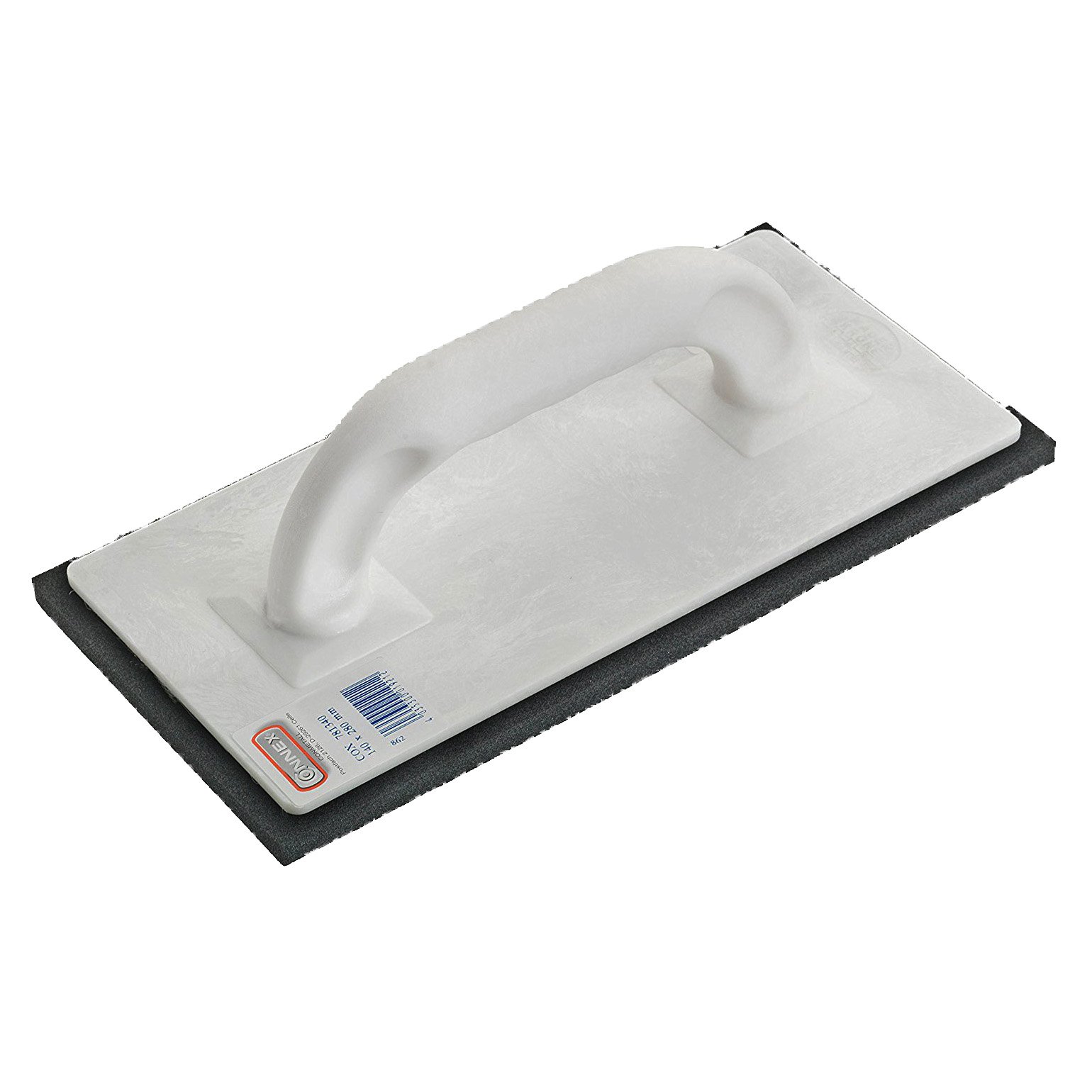 Connex COX781340 Plastic Rubbing Board with Cellular Rubber Layer, White/Black, 14 x 28 cm