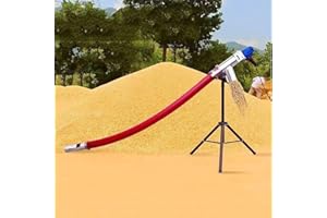 Portable Grain Suction Machine - 5M Grain Pump Auger Conveyor for Small Particles, Ideal for Cement, Grain & Fertilizer Trans