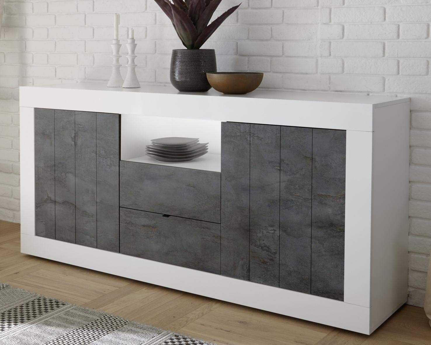 MOBILE CONTENITORE 2 ANTE + CASSETTO 103x60x38