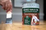 Fiddes Satin Hard Wax Oil 1 Litre Clear Wood Finish Flooring Worktops Durability view 2