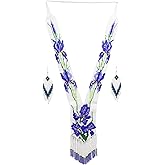 Native Tribal Style Long Statement Beaded Necklace for Women Handmade