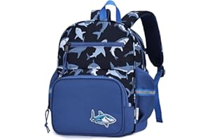 Kasqo Kids Backpack for Boys Girls, Lightweight Toddler School Bookbag for Daycare Preschool Kindergarten Elementary Travel