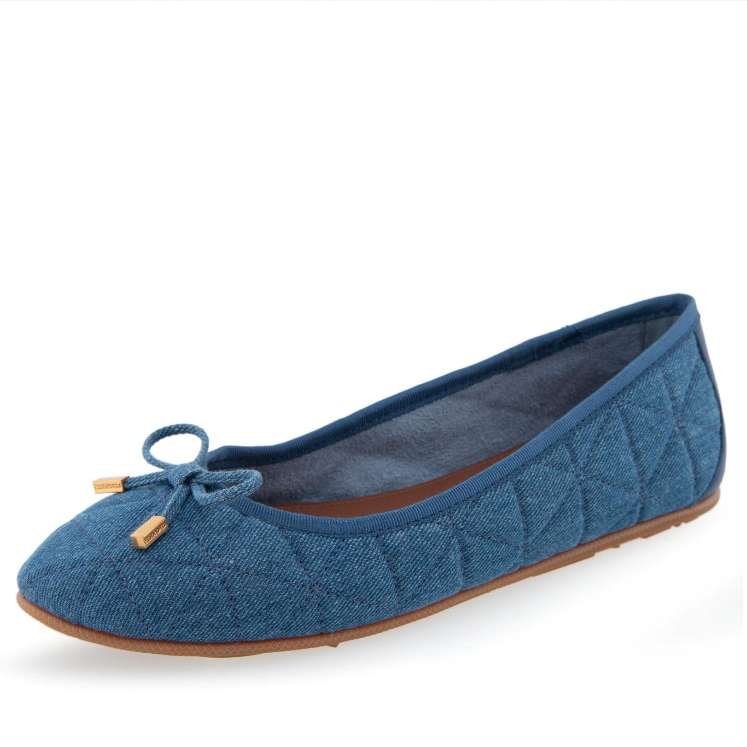 Aerosoles, Women, Pia, Medium Blue Quilted Denim, 10.5-M,