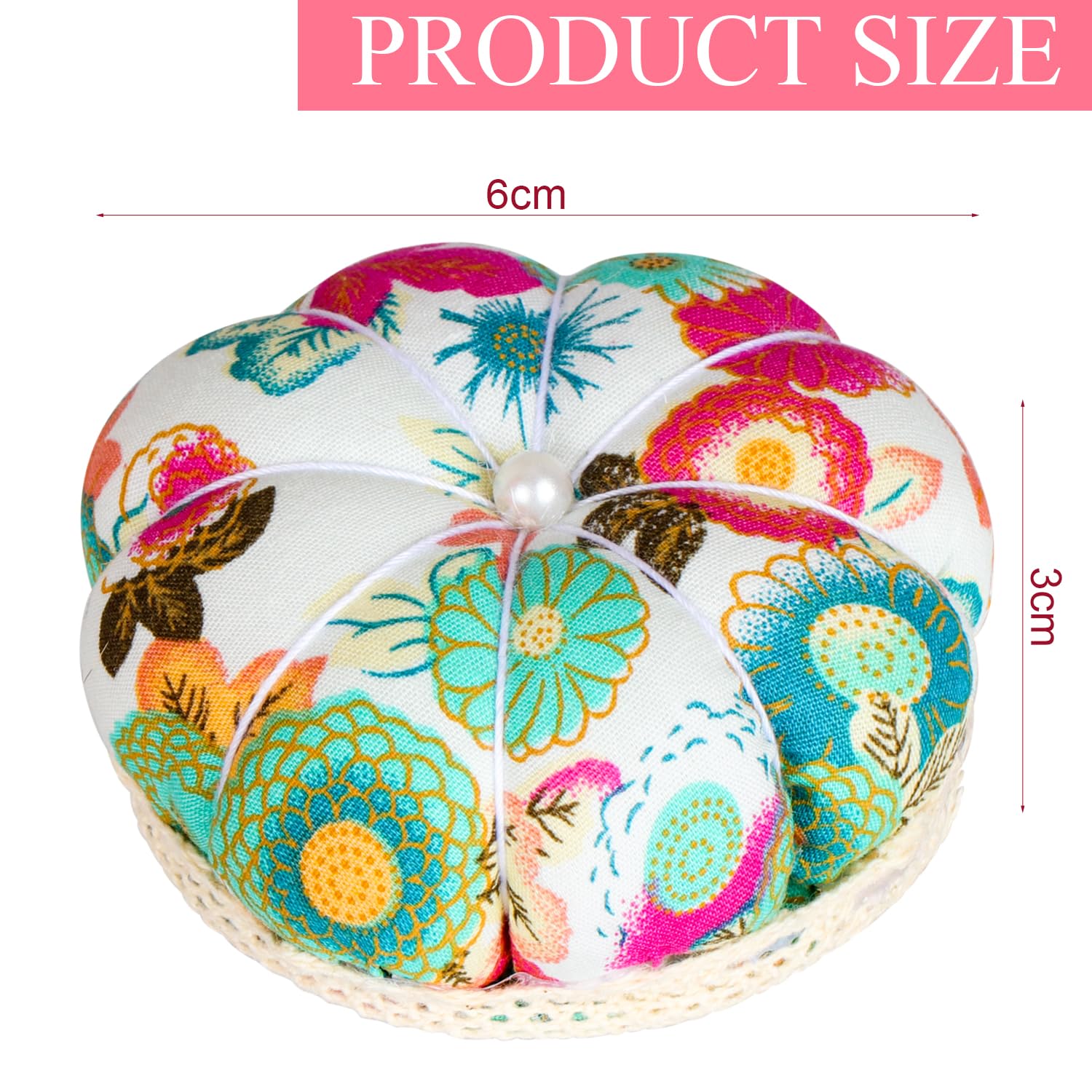 Pin Cushion Pin Cushions with Elastic Strap Pin Holder Pumpkin Pins Cushions Cute Needle Cushions Holder for Sewing Needle Holders DIY Crafts
