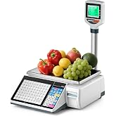 Bonvoisin Label Printing Scale Price Computing Scale 33lbs Barcode Printing Scale Deli Scale for Shop