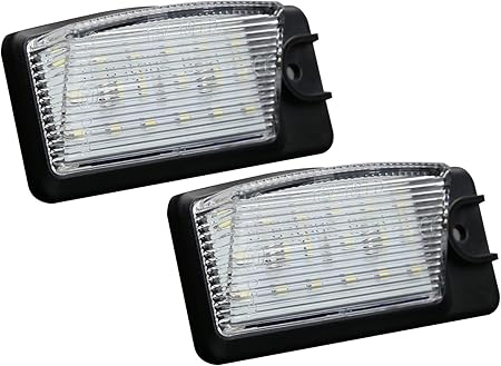 Amazon T32 エクストレイル 専用設計 Led ライセンスランプ ナンバー灯 純白 6500k 高輝度smd18連搭載 ユニット交換タイプ ライセンスランプ 車 バイク