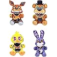 Zufernab 4pcs FNAF Plush Set - FNAF Nightmare Plush, Plushies for Game Fans