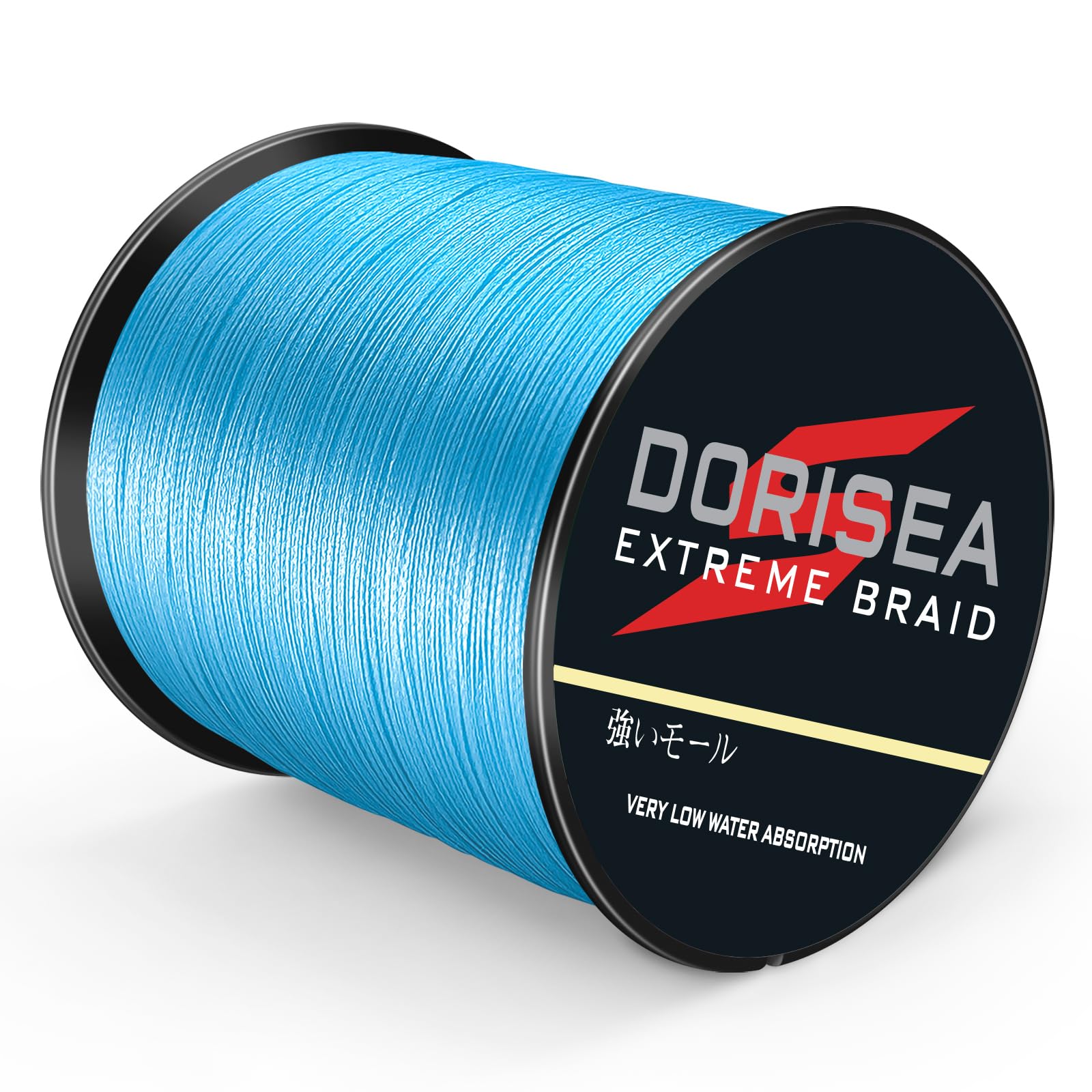 Dorisea Extreme Braid 100% Pe 1000m/1093Yards Braided Fishing Line 6-500Lb Test Fishing Wire Fishing String-Abrasion Resistant Incredible Superline Zero Stretch Small Diameter (Blue, 100lb/0.55mm)