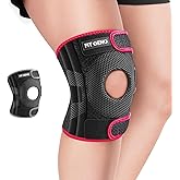 Fit Geno KneeXpert Knee Brace with Side Stabilizers & Patella Gel Pad - Adjustable Compression Support for Pain Relief, Meniscus, ACL, Arthritis, Running - XL/XXL