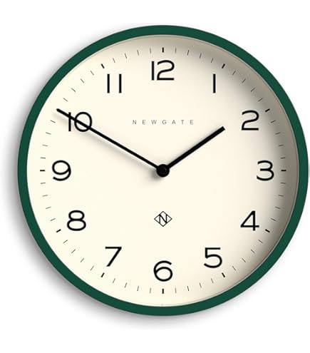 Amazon.com: NEWGATE® Number Four Theatre Wall Clock | Modern Round