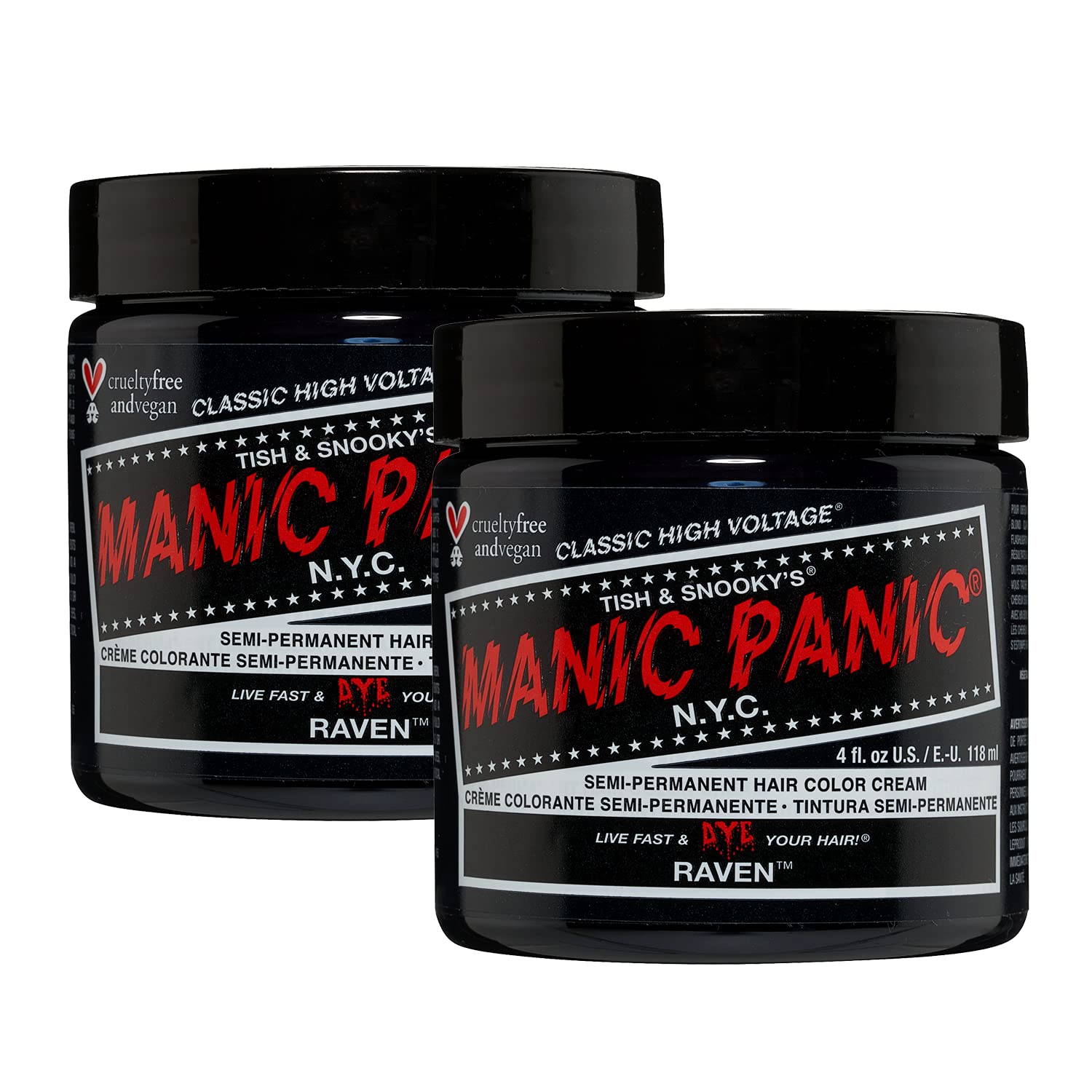 MANIC PANIC Classic Raven Semi Permanent Hair Color