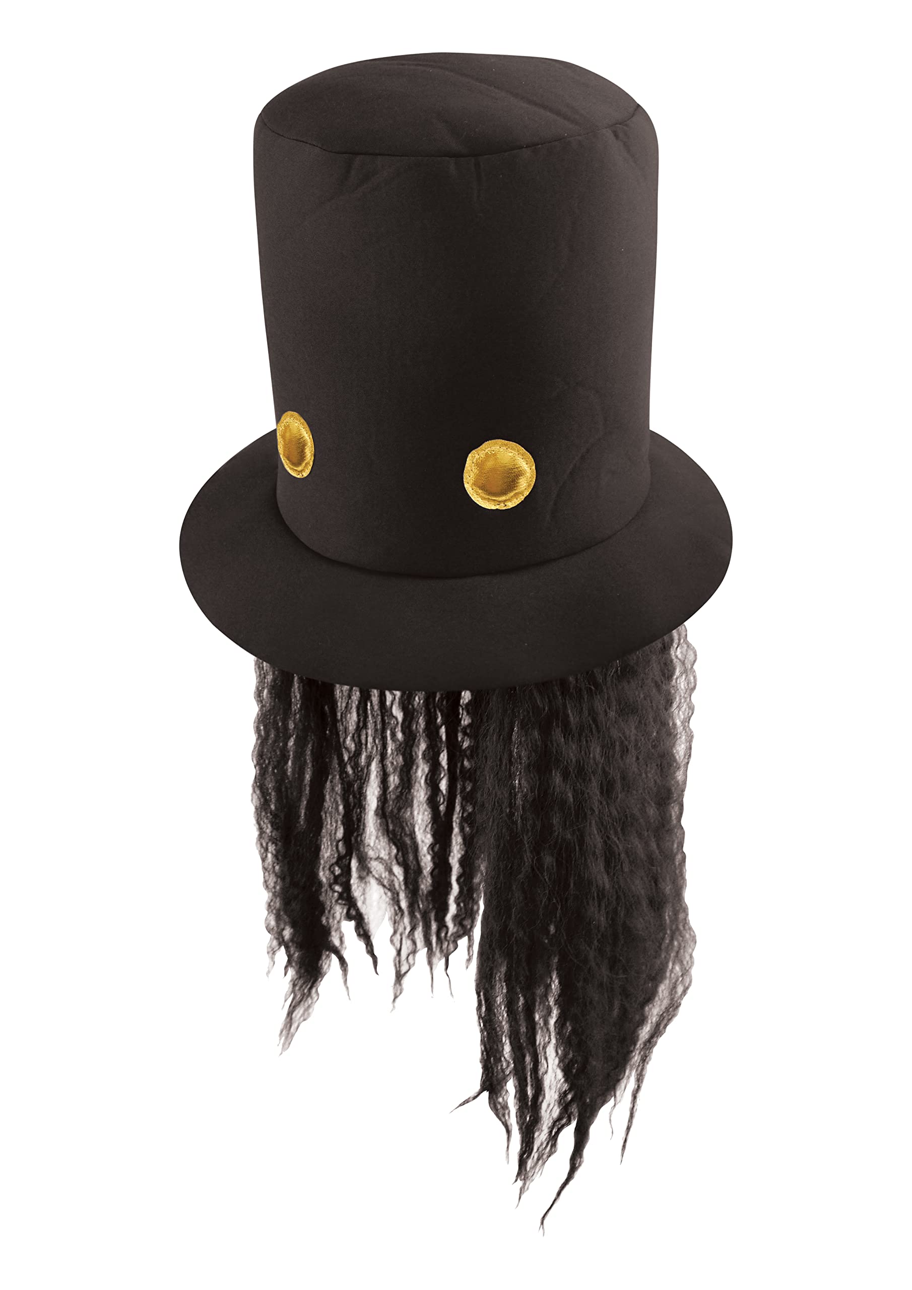 Adult 80s Guitar Man Hat with Hair