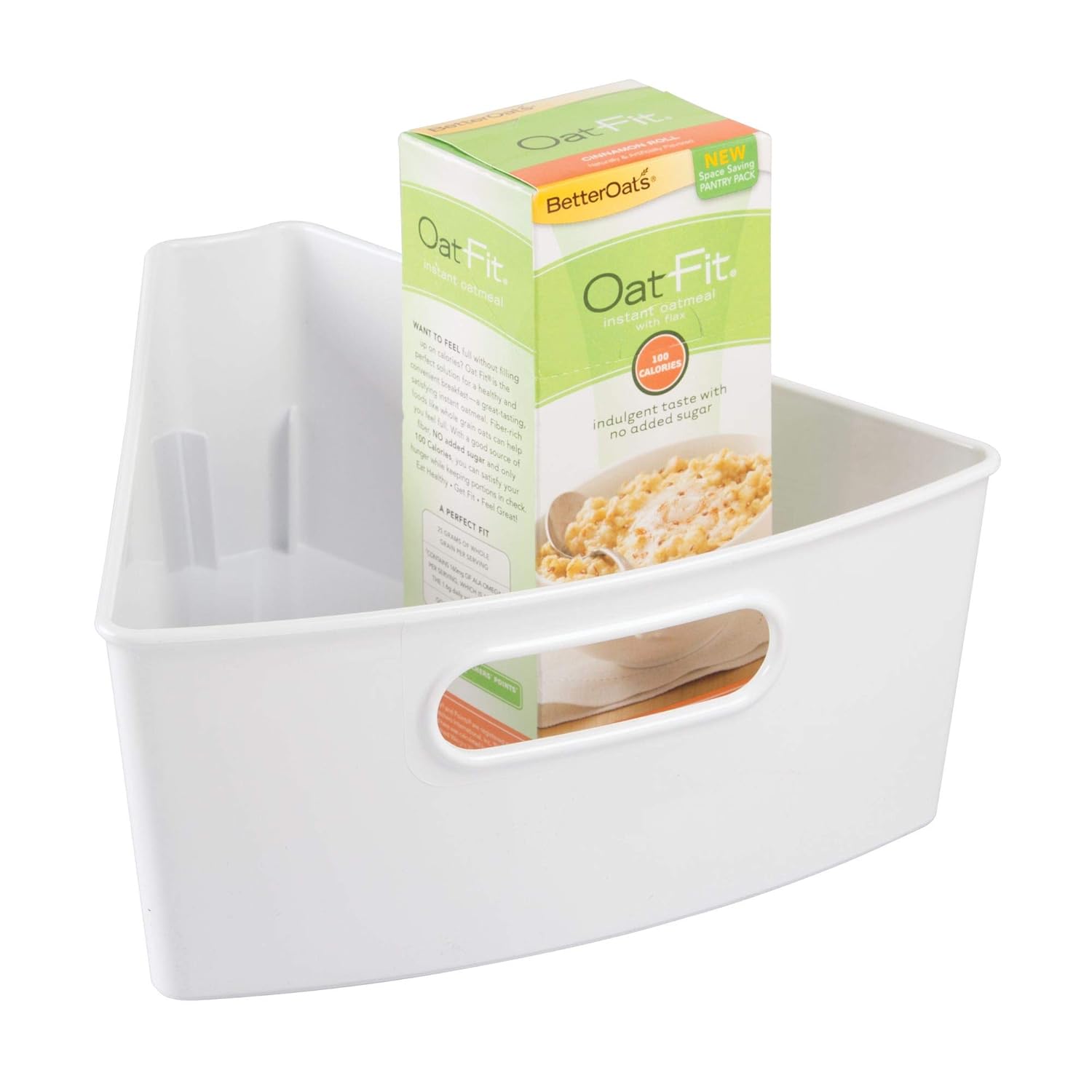 Clear Pack Of 4 Small Wedge Interdesign Kitchen Binz Lazy Susan