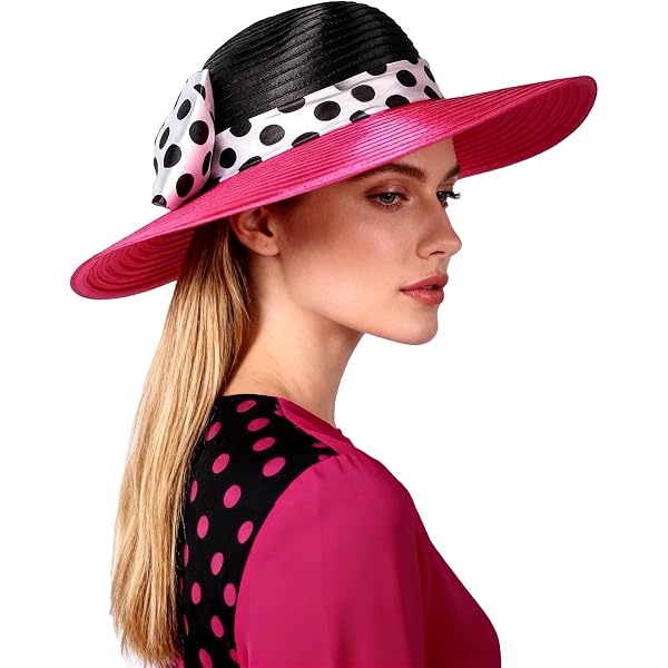 Pink Rhinestone Boutique Style Fedora Wide Brim Hat Boutique Fedora Hat main image 2