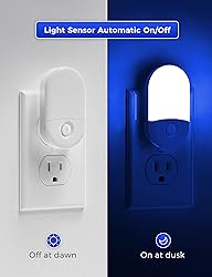 Blue Night Light, LOHAS Night Lights Plug into