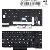 Siakoocty Laptop Replacement Keyboard for Lenovo ThinkPad E490 E495 T490 L490 E480 E485 L480 T480s Laptop Replace Black (No Backlight)