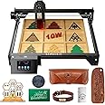 Longer RAY5 Laser Engraver, Laser Engraver 10W Output Power, 3.5” Color Touch Screen, App Offline Control, DIY Engraver Tool for Metal/Glass/Wood Engraving Area 15.75"x15.75"