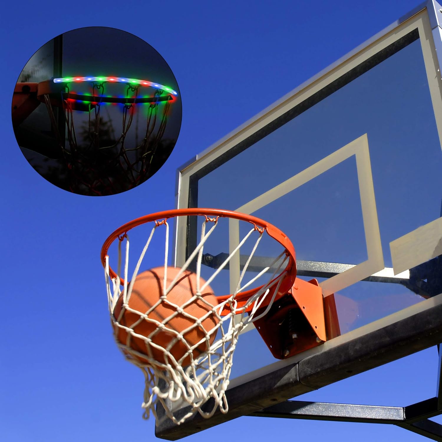 glow in the dark basketball hoop lighting kit only