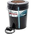 Hydrofarm RS5GALSYS Root Spa Deep Water Culture Bucket System, 5 Gallon, black