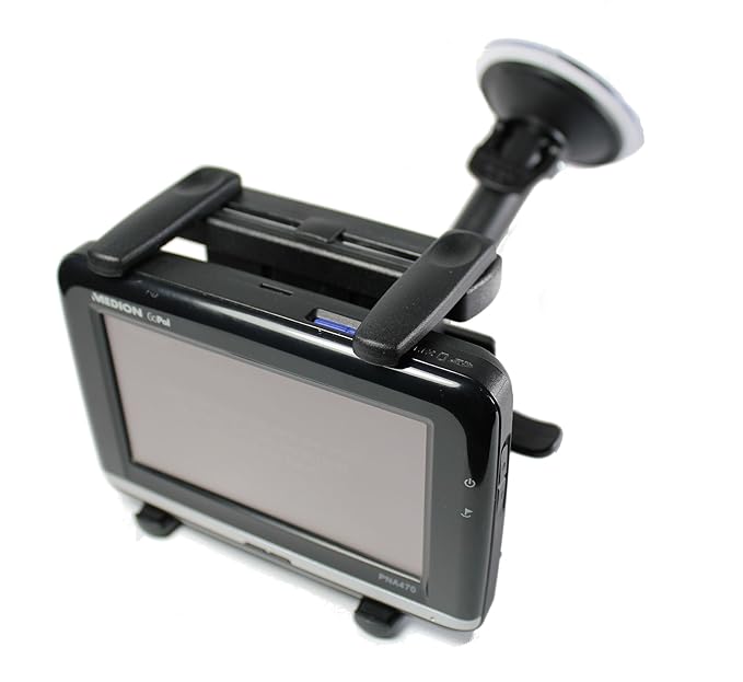 KRS - H6HU - Auto Navi KFZ Auto Saugfuss Halter Halterung für NavGear StreetMate Pearl Navi Garmin Medion Becker Navigon TomT