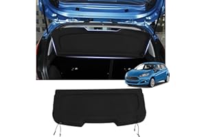 Fannyc Cargo Cover Fit for Ford Fiesta Hatchback 2019 2018 2017 2016 2015 2014 2013 2012 2011 Accessories, Rear Trunk Cover Luggage Security Shield Shade Cover