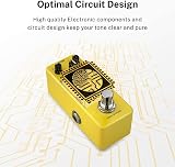 Donner Yellow Fall Delay Guitar Pedal Analog True Bypass 620ms Mini view 5