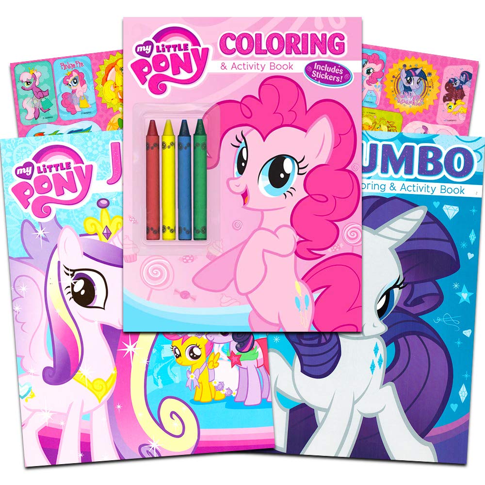 Amazon.com: My Little Pony Coloring and Activity Book Set with Stickers ...