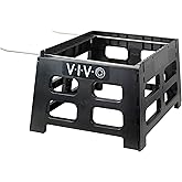 VIVO Black Plastic Beehive Stand for 10 Frame Langstroth Hives, Beekeeping Hive Support Rest with Frame Holder, BEE-HVST
