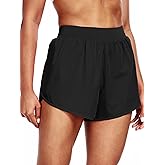 CADMUS 2 in 1 Women's Workout Shorts Athletic Gym Running Shorts with Compression Liner Brief