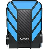 ADATA HD710 Pro, External Hard Drive, Blue, 2TB | Shockproof, IP68 Waterproof and Dustproof, Durable Storage, For Gamers, Students and Professionals, AHD710P-2TU31-CBL