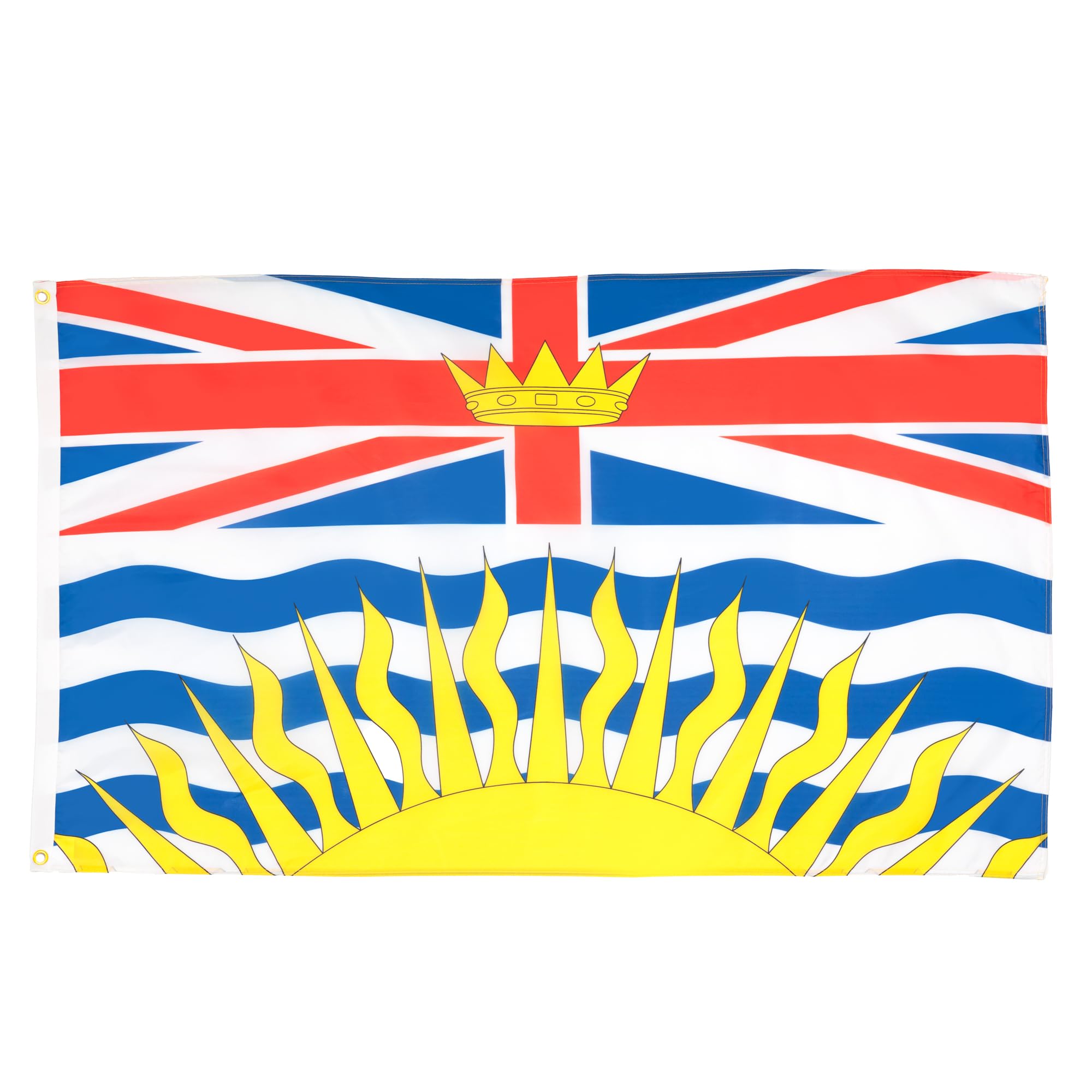 AZ FLAG - British Columbia Flag - 2x3 Ft - 100D Polyester Canada - Canadian Region Of British Columbia Banner with Two Metal Grommets - Fade Resistant - Vivid Colors - 2' x 3' Feet - 90x60 Cm