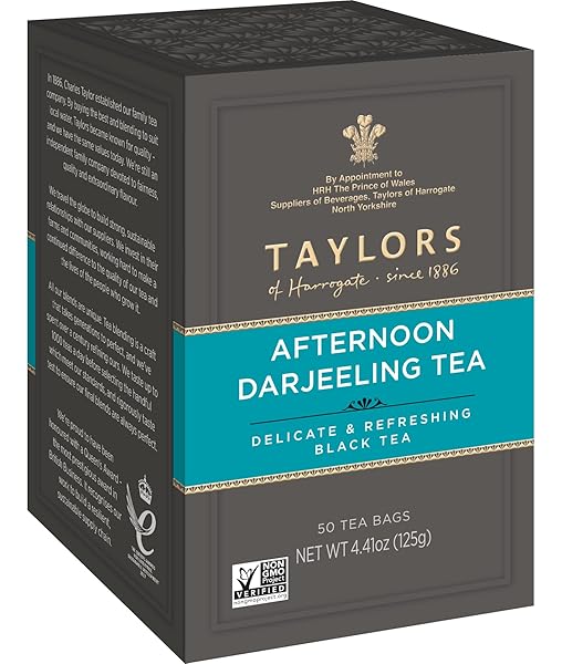 TAYLORS OF HARROGATE AFTERNOON DARJEELING, 50 TEABAGS
