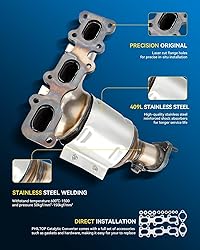 PHILTOP Left and Right Catalytic Converter Kit Fit