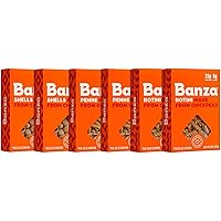 Banza Chickpea Pasta, Variety Pack (2 Penne/2 Rotini/2 Shells) - Gluten Free Healthy Pasta, High Protein, Lower Carb and Non-