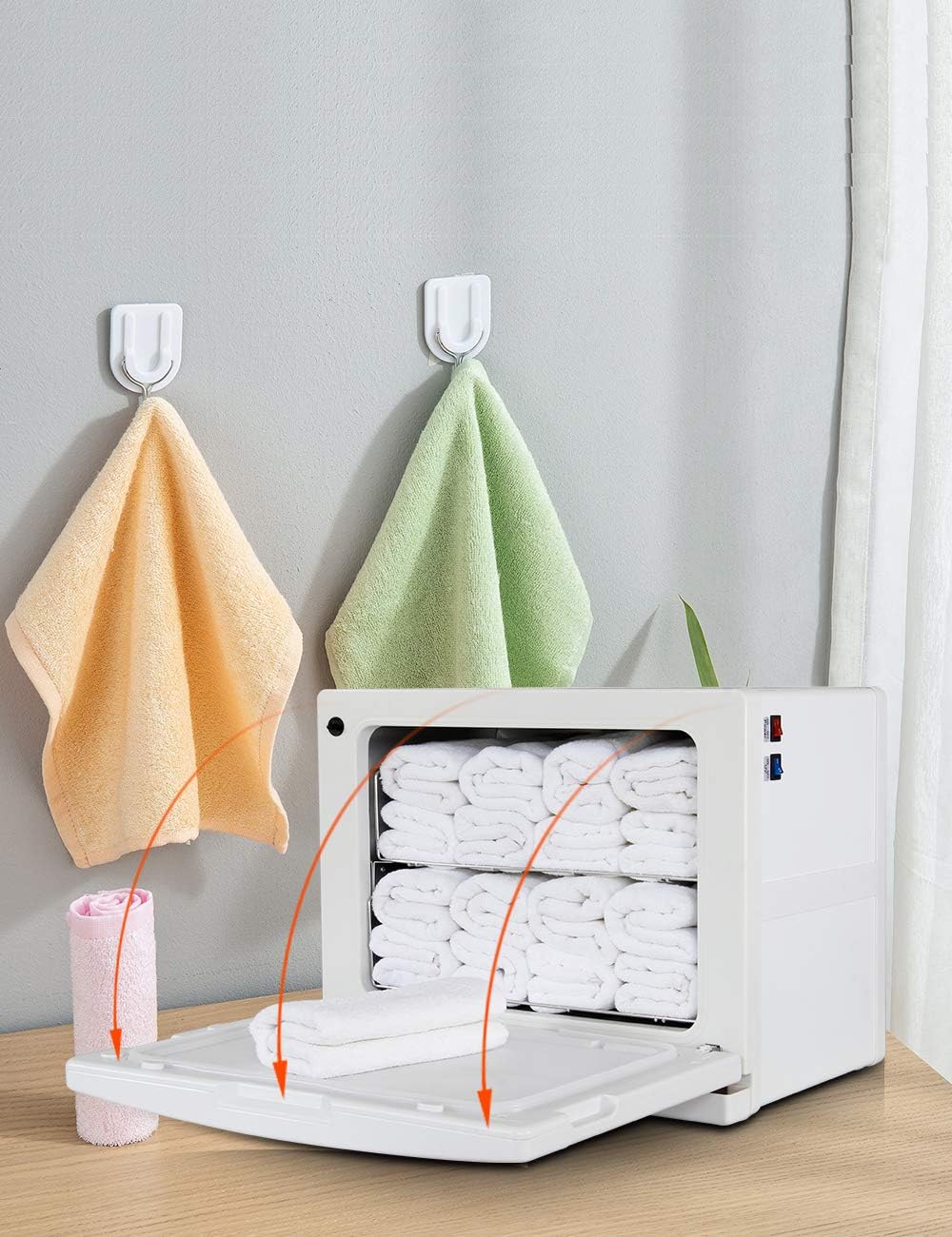 Towel Heating Cabinet 18UV Small Mini Heater Cup Feeding Bottle Place Beauty Salon Home use (Large): Home & Kitchen