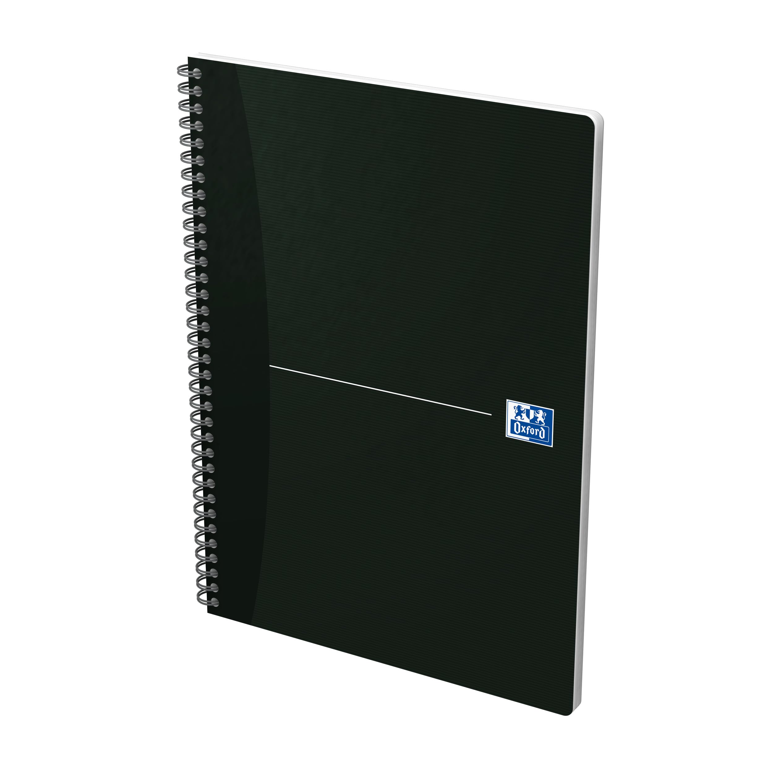 Oxford Office A4 180 Pages Soft Cover Wirebound Notebook - Black