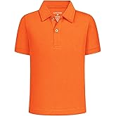 2T to Youth Boys' Performance Polo Kids Collared Golf Shirt School Uniform UPF 50+ Dry-Fit