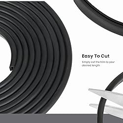 Black U Channel Edge Trim Rubber Seal EPDM