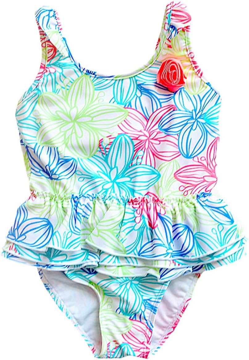 40 Off Meeyocc Baby Girls One Piece Swimsuit Floral Rashguard Swimwear Bathing Suit Free And Fast Delivery Available Mlnmc In