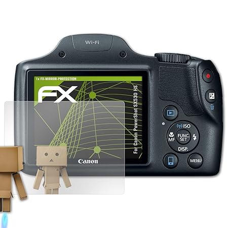 atFoliX Displayfolie für Canon PowerShot SX530 HS Spiegelfolie, Spiegeleffekt FX Schutzfolie